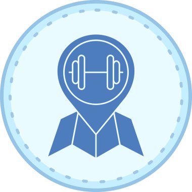 Bir adamın ikonunun vektör illüstrasyonu