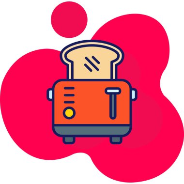 yiyecek içecek web simgesi basit vektör illüstrasyonu