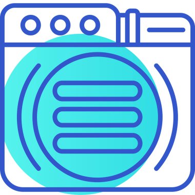 çamaşır makinesi simgesi, modern tasarım