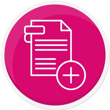 Belge simgesinin vektör illüstrasyonu