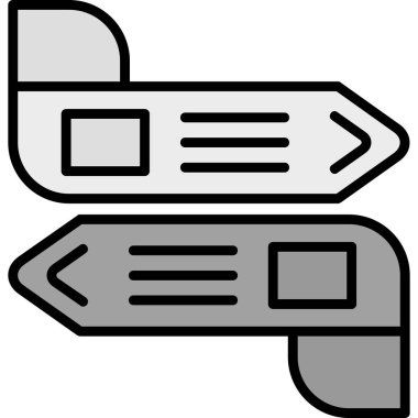 ok yönü simgesi doldurulmuş - taslak biçimi