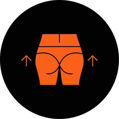 kadın pantolon simgesi, vektör illüstrasyonu