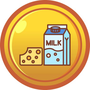 süt şişesi simgesi, vektör illüstrasyonu