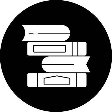 Bir kitap simgesinin vektör illüstrasyonu