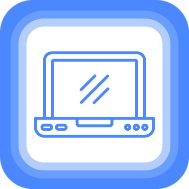 Bilgisayar. Web simgesi basit illüstrasyon