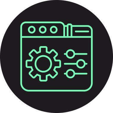 Seo simgesinin vektör illüstrasyonu