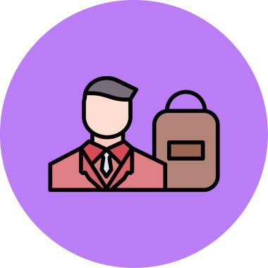 İş. Web simgesi basit illüstrasyon