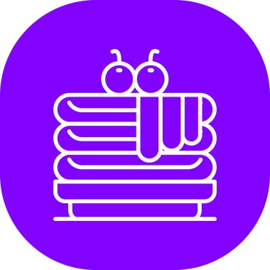 Bir robot simgesinin vektör illüstrasyonu