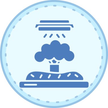 Bulut. Web simgesi basit illüstrasyon