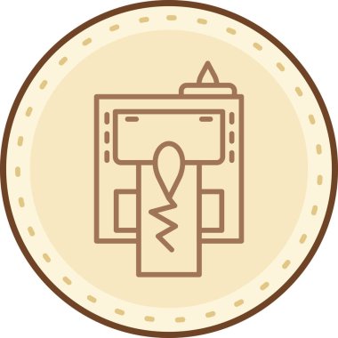 Bozuk para simgesinin vektör illüstrasyonu