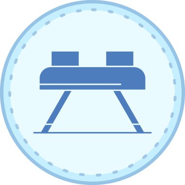 Sandalye simgesinin vektör illüstrasyonu