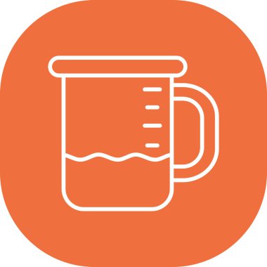 Bira kupası. Web simgesi basit illüstrasyon