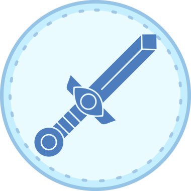 Bir pusula simgesinin vektör illüstrasyonu