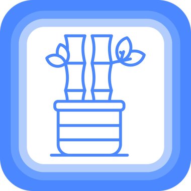 Bitki. Web simgesi basit illüstrasyon