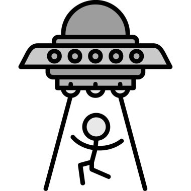 ufo. Web simgesi basit illüstrasyon