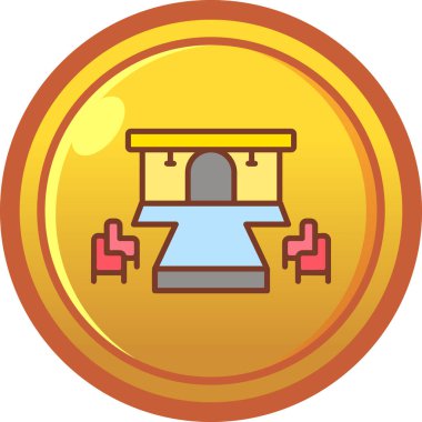 Altın paranın vektör illüstrasyonu