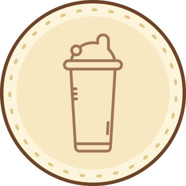 Fincan kahve kutsal kişilerin resmi, vektör çizim