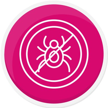 Böcek. Web simgesi basit illüstrasyon