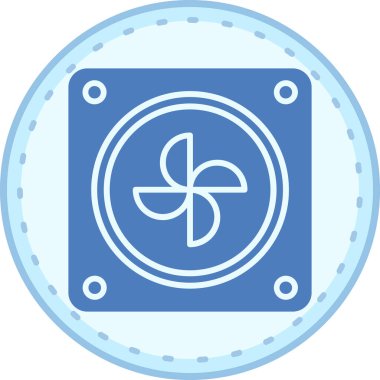 fan simgesi vektör illüstrasyonu