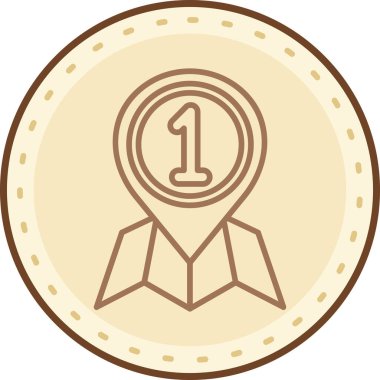 Madalya. Web simgesi basit tasarım