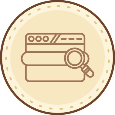 Para için. Web simgesi basit illüstrasyon