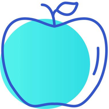 elma simgesi, vektör illüstrasyonu