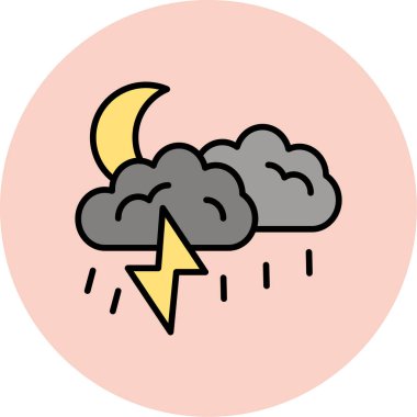 Bulut. Web simgesi basit illüstrasyon