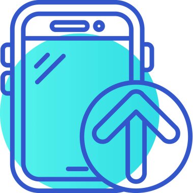 Mobil kutsal kişilerin resmi, vektör çizim