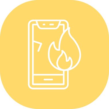 Akıllı telefon. Web simgesi basit tasarım