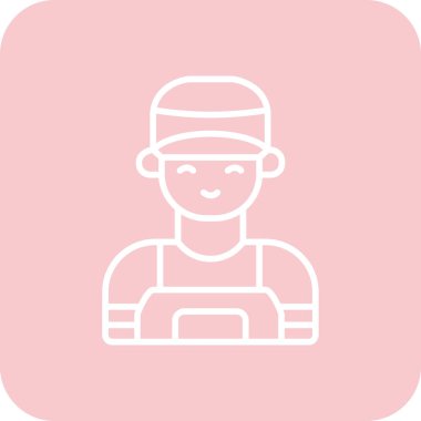 Bir kadın simgesinin vektör illüstrasyonu