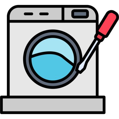 Temizlik fırça simge vektör çizim