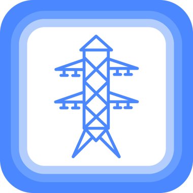 Bir elektrik santralinin vektör simgesi