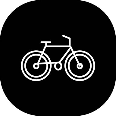 Moda tarzında izole edilmiş bisiklet simgesi