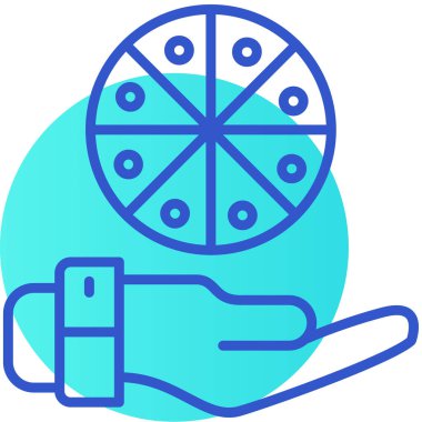 Tek bir izole simgenin vektör illüstrasyonu