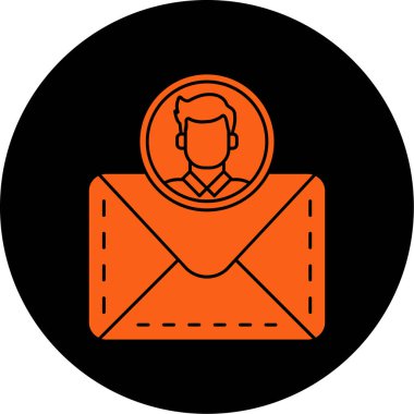 E-posta. Web simgesi basit illüstrasyon