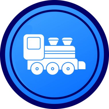 tren. Web simgesi basit illüstrasyon