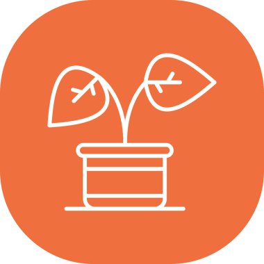 Bir ağaç simgesinin vektör illüstrasyonu