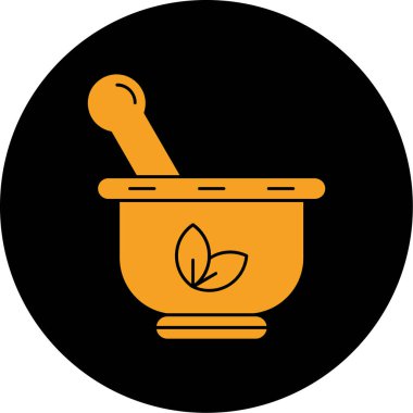 Bir pot simgesinin vektör illüstrasyonu