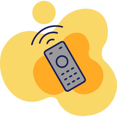 Kablosuz. Web simgesi basit illüstrasyon