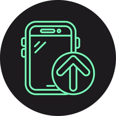 Vektör akıllı telefon simgesi illüstrasyonu