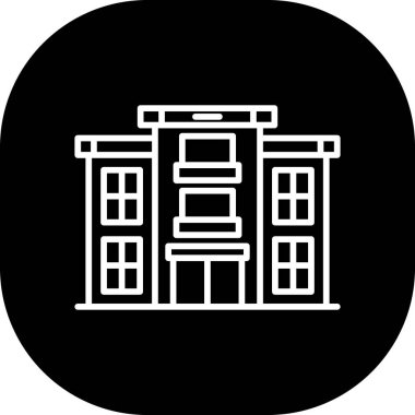 Bina simgesini, basit tarzı