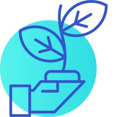 Bitki. Web simgesi basit illüstrasyon