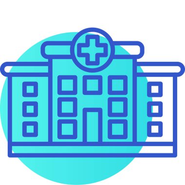 Hastane Simgesi Vektör İllüstrasyonu