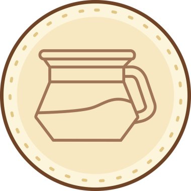 Bir kahve makinesivektör illüstrasyon