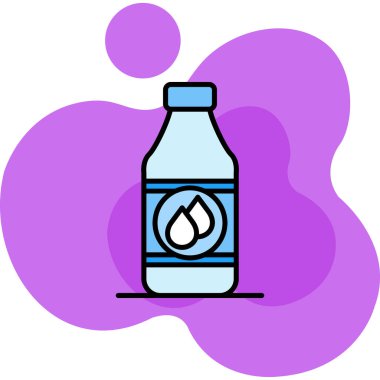 Su. Web simgesi basit illüstrasyon