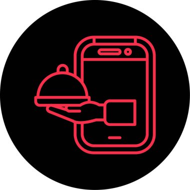 Gıda simgesinin vektör illüstrasyonu