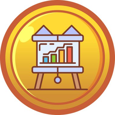 grafik ikonu vektör illüstrasyonu