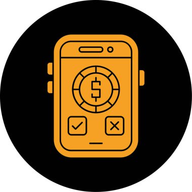 akıllı telefon simgesi vektör çizimi