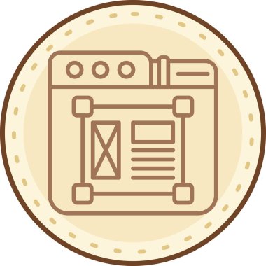 Modern yapı simgesinin vektör illüstrasyonu