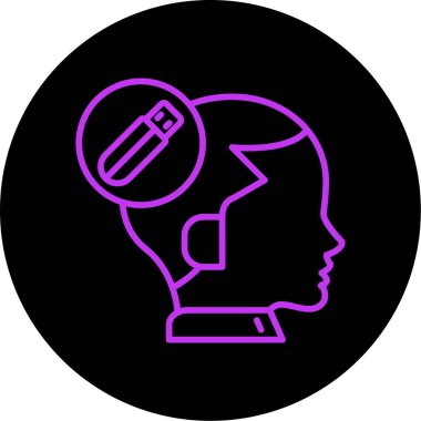 vektör insan başı simgesi